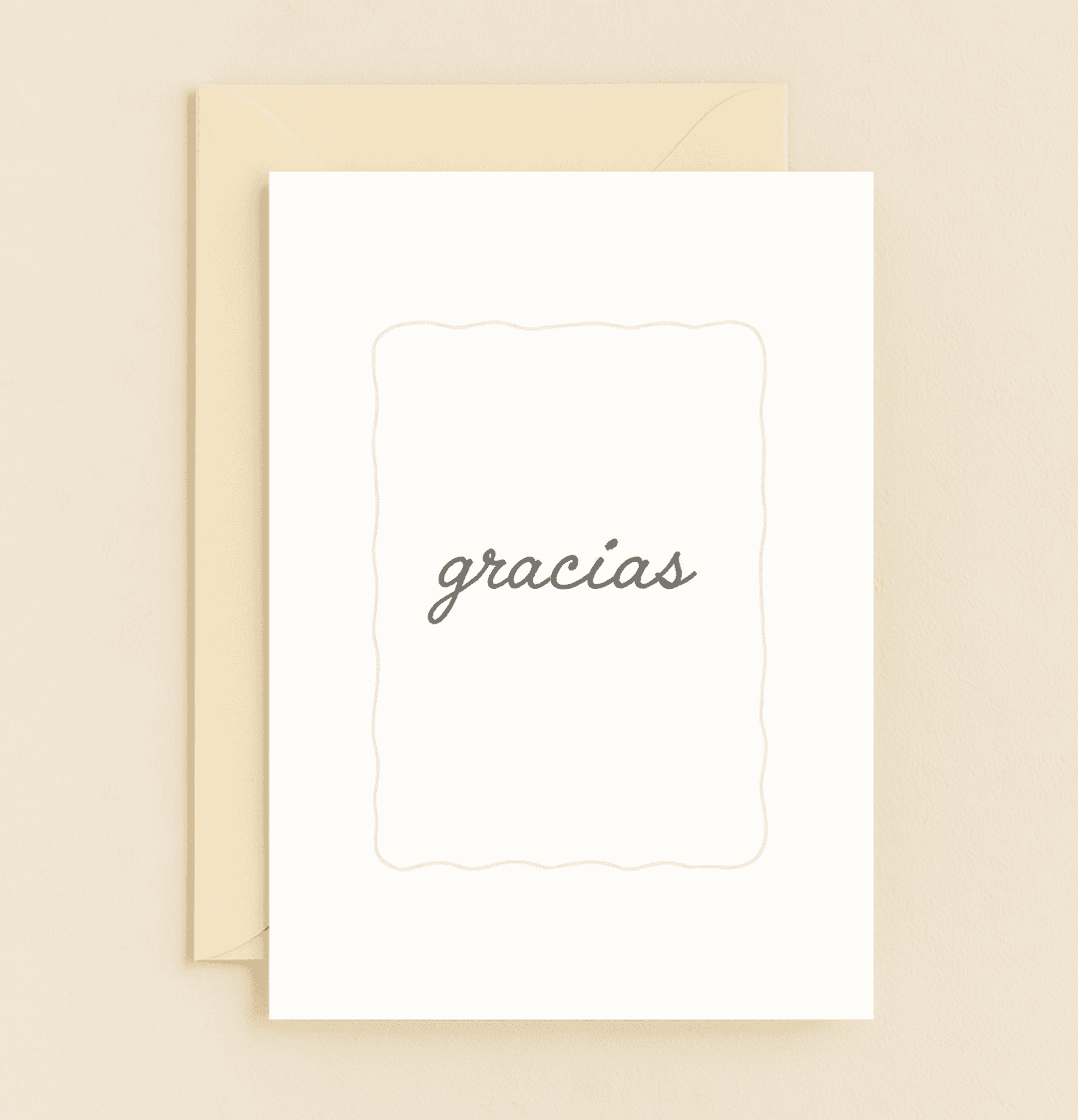 Express heartfelt gratitude with our "Simple Thanks, Big Impact" card, featuring a minimalist Spanish design that speaks volumes with a graceful "gracias.
