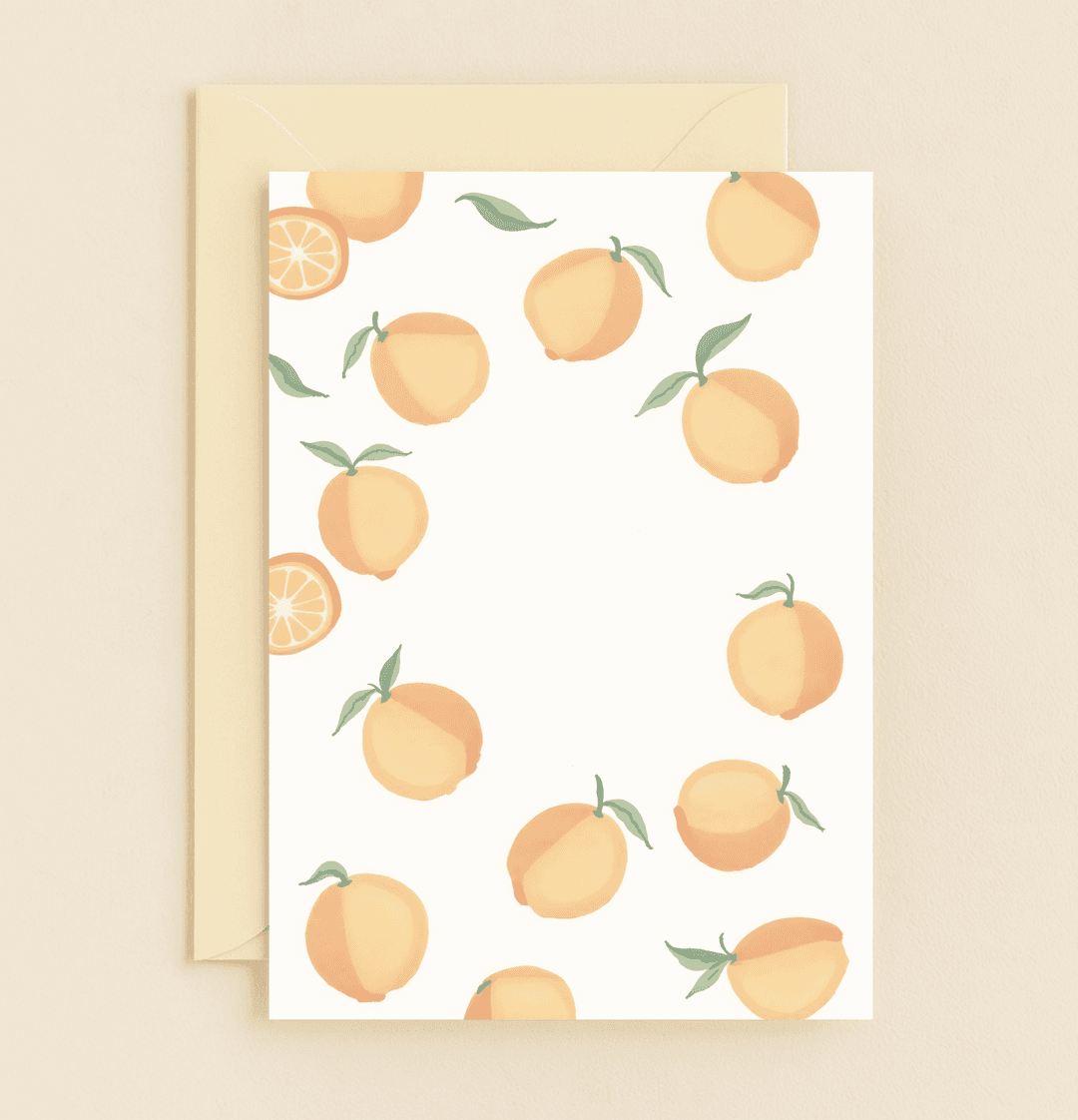 Brighten someone's day with this charming "Orange You Sweet? Thanks a Bunch!" card, featuring playful citrus patterns and delightful wordplay.
