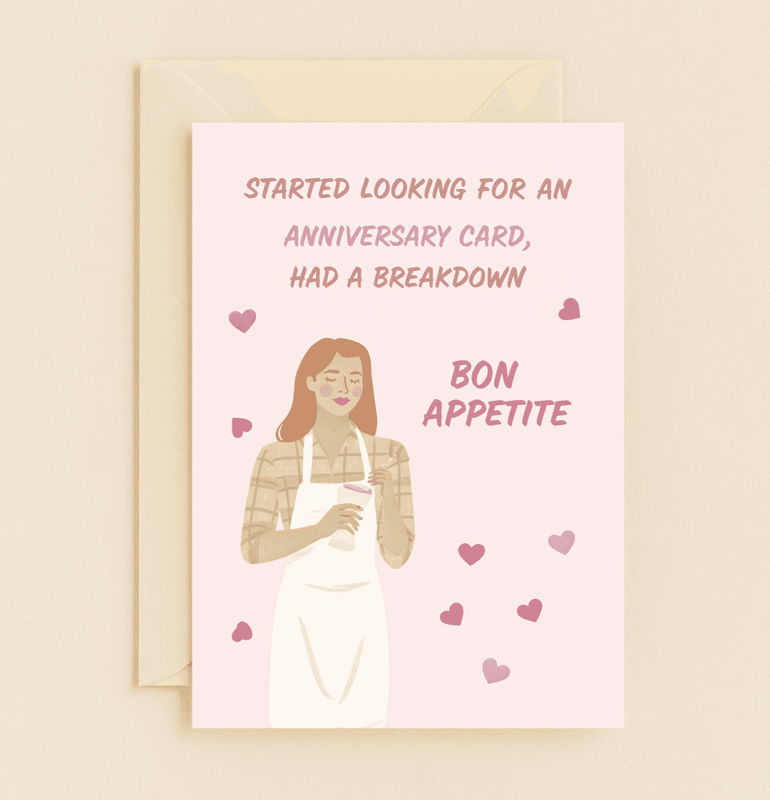 Celebrate your anniversary with a dash of humor and culinary charm, featuring a playful escape from chaos to "Bon Appetite" bliss.