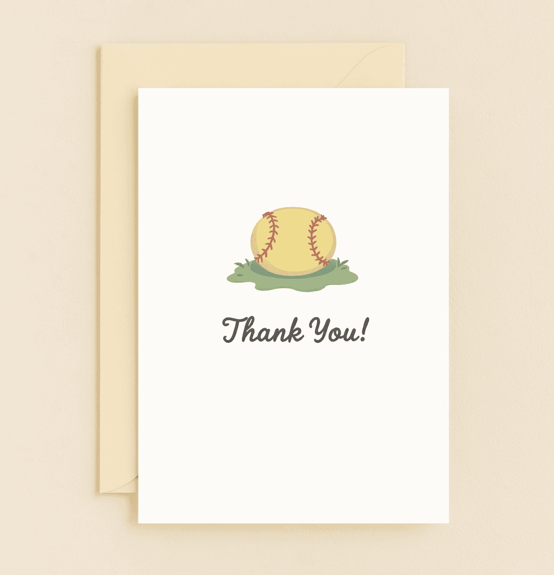Hit a home run with heartfelt appreciation using our "Pitch Perfect Gratitude" card, featuring playful puns and a charming baseball design in pastel hues.