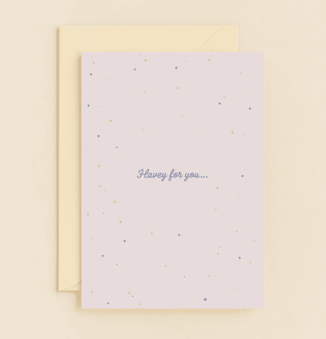 Express your gratitude with the "Starry Thanks for You" card, featuring pastel hues, abstract shapes, and a charming handwritten style.