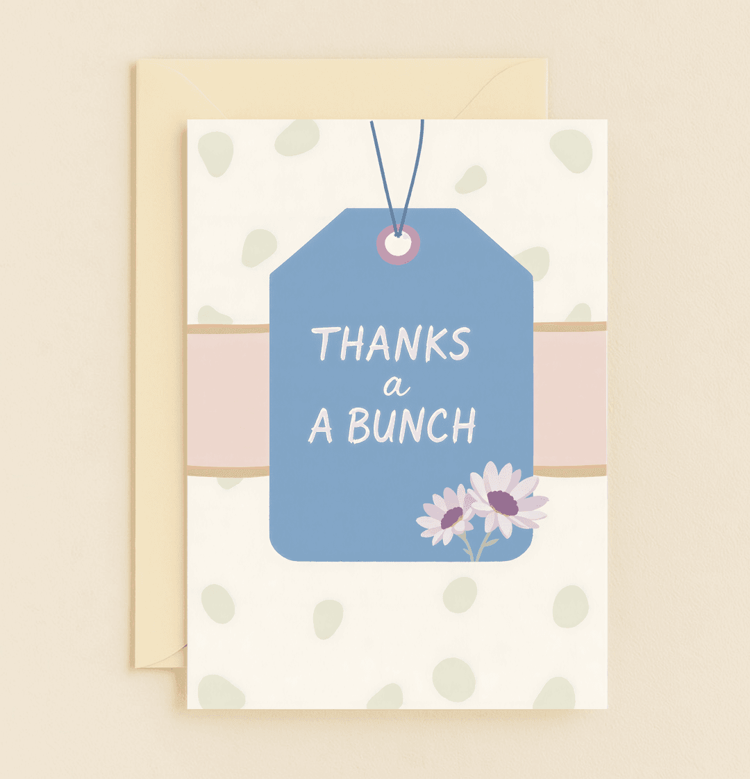 Express your heartfelt thanks with the "Blooming Gratitude Tag," featuring a playful pun and elegant daisies on a charming floral gift tag.