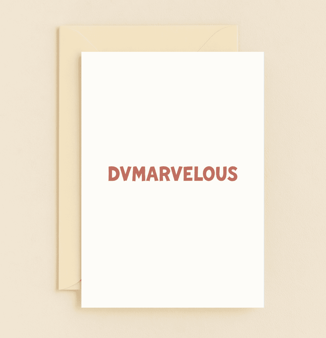 Celebrate Father's Day with a touch of wordplay and bold style in this minimalist "Simply Marvelous Dad Moments" card featuring striking typography.