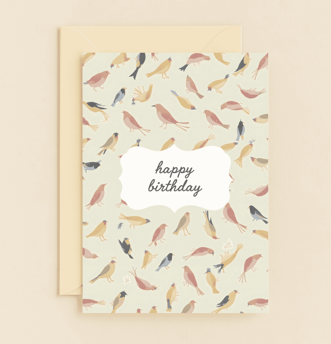 Brighten someone's birthday with our "Chirpy Wishes" card, featuring whimsical pastel birds and a cheerful nature-inspired design.