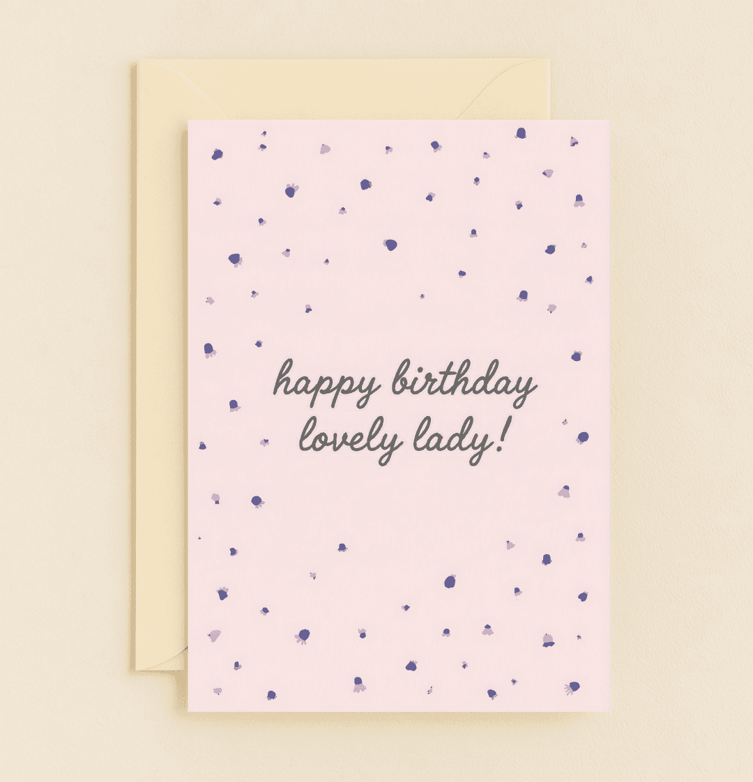Celebrate her special day with a charming birthday card featuring vibrant paint splatters and a heartfelt handwritten message against a soft pink backdrop.