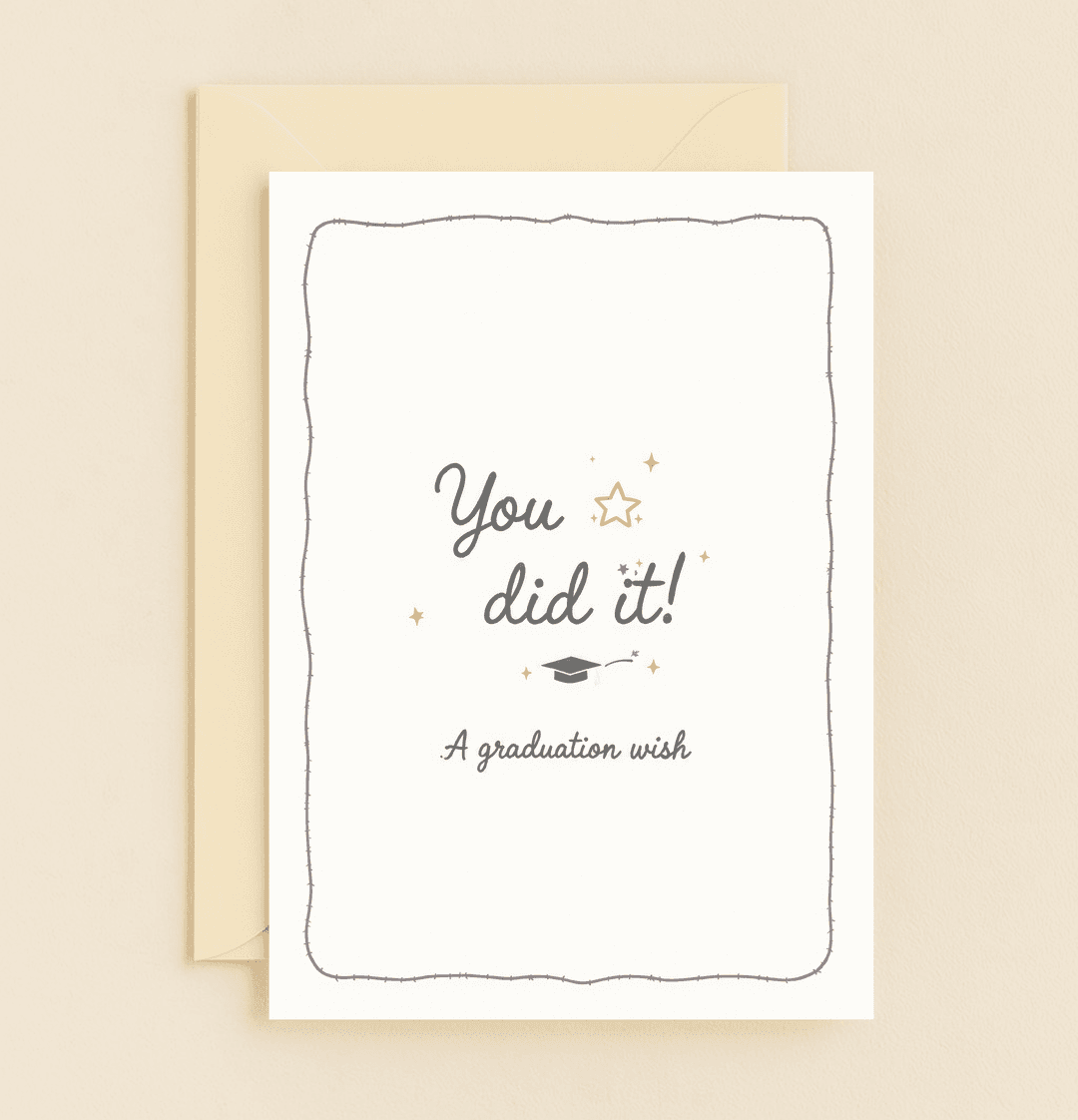 Celebrate their achievement with the "Stars Align for Your Success" graduation card, featuring sparkles, stars, and a graduation cap to mark this special milestone.
