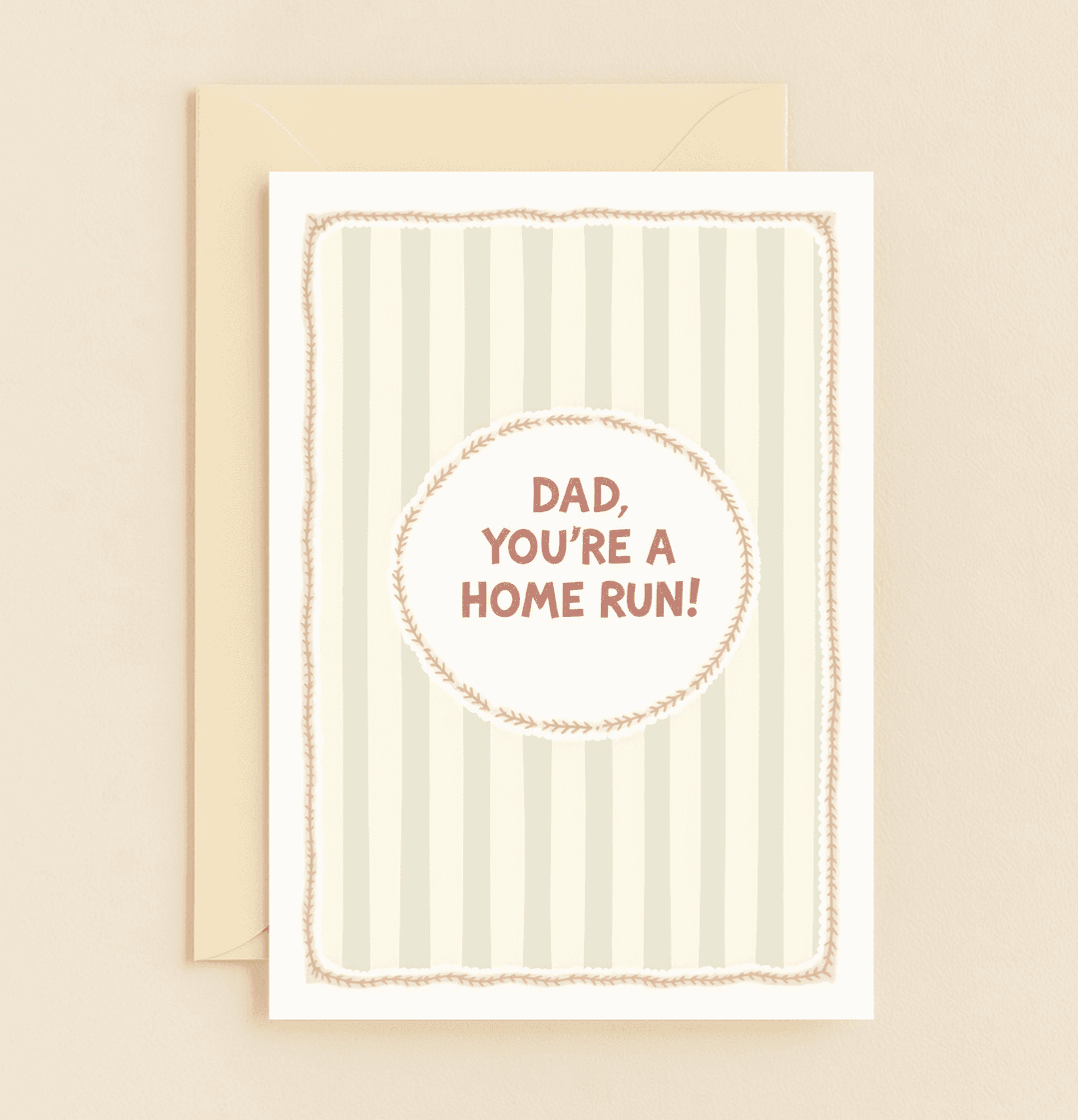 Celebrate Father's Day with a home run of a card, featuring playful baseball-themed puns and a vibrant design for dad, the ultimate MVP!.